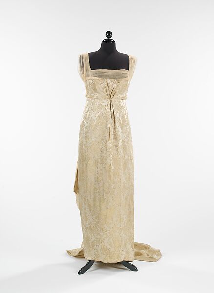 Evening dress, Callot Soeurs (French, active 1895–1937), silk, metal, French 