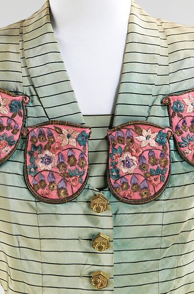 Evening ensemble, Elsa Schiaparelli (Italian, 1890–1973), silk, metal, wool, French