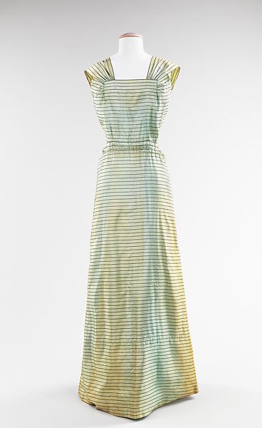 Evening ensemble, Elsa Schiaparelli (Italian, 1890–1973), silk, metal, wool, French