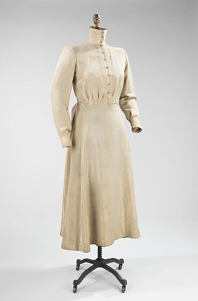 Cocktail dress, Paul Poiret (French, Paris 1879–1944 Paris), silk, metal, French 