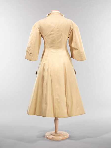 Coat, Charles James (American, born Great Britain, 1906–1978), wool, silk, American