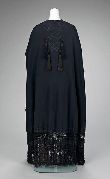Evening cape, Redfern (1847–1940), silk, British