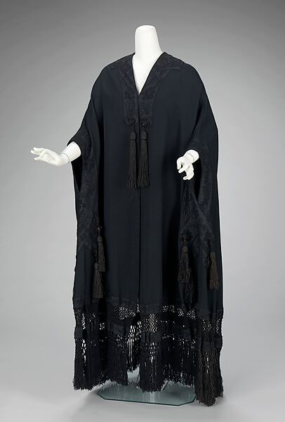 Evening cape, Redfern (1847–1940), silk, British 