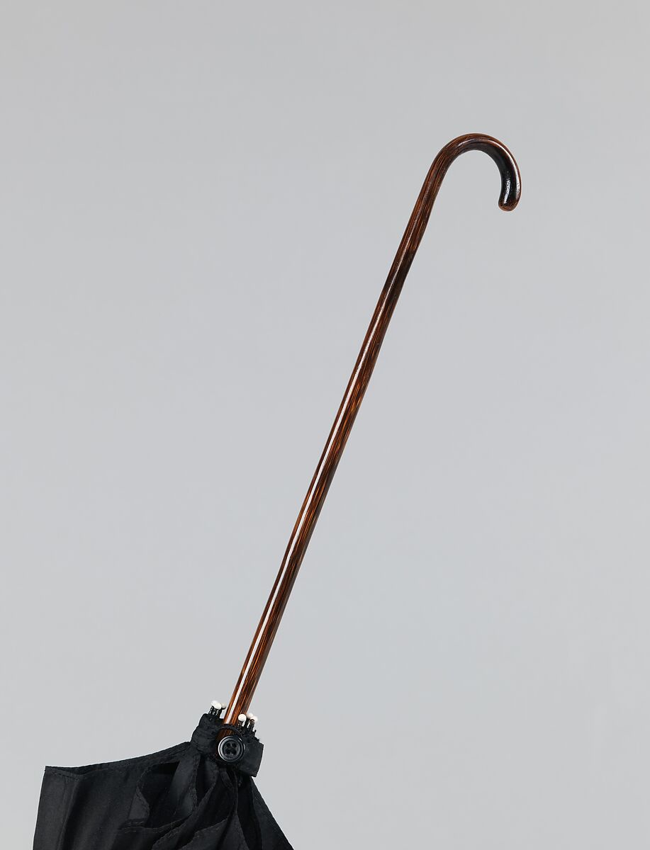 Parasol, silk, wood, metal, American