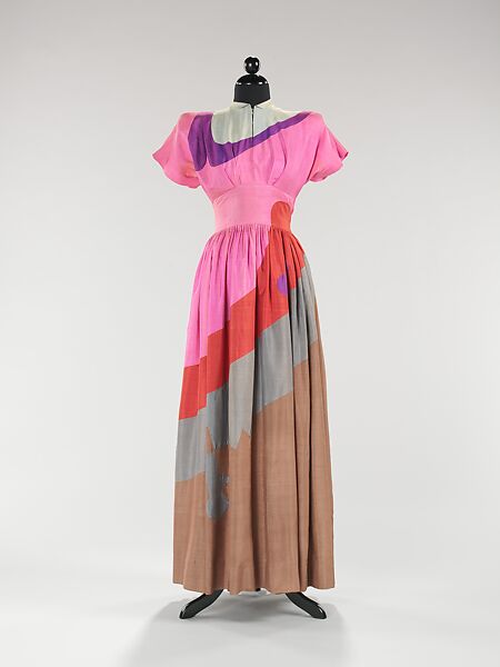 Dinner dress, Gilbert Adrian (American, Naugatuck, Connecticut 1903–1959 Hollywood, California), silk, American 