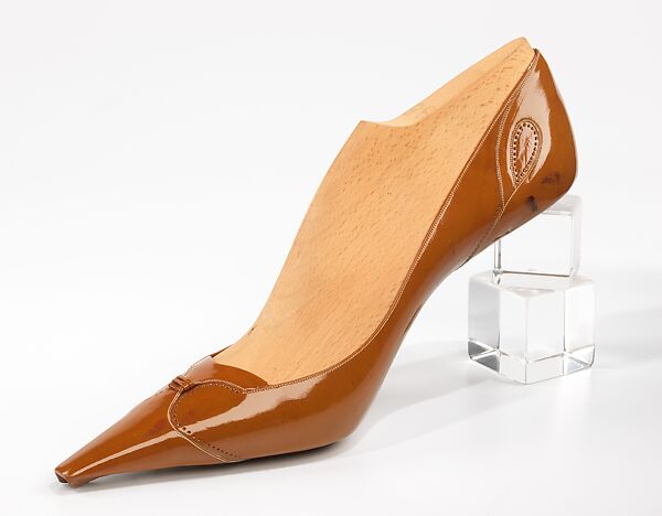Shoe prototype, Mondial Shoe, leather, wood, Italian 