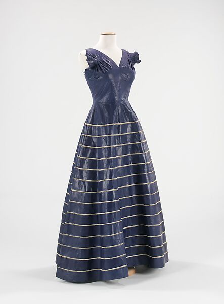Evening dress, Alix (French, 1934–1942), cotton, French 