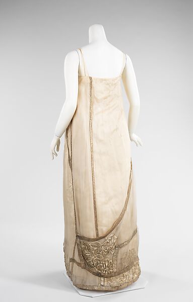 Evening ensemble, silk, metal, French