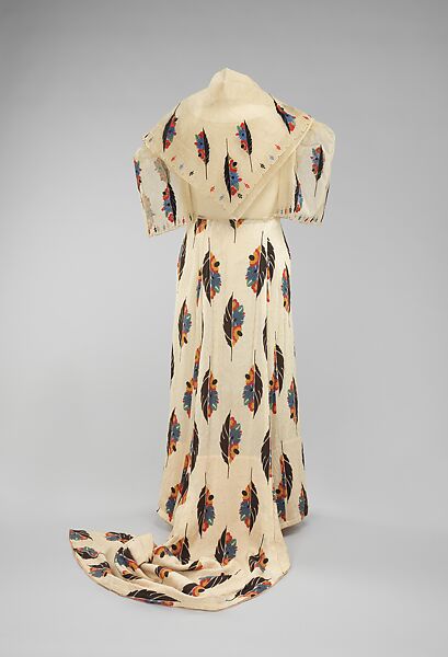 Ensemble, cotton, piña, silk, metal, Philippine