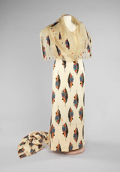 Ensemble, cotton, piña, silk, metal, Philippine 