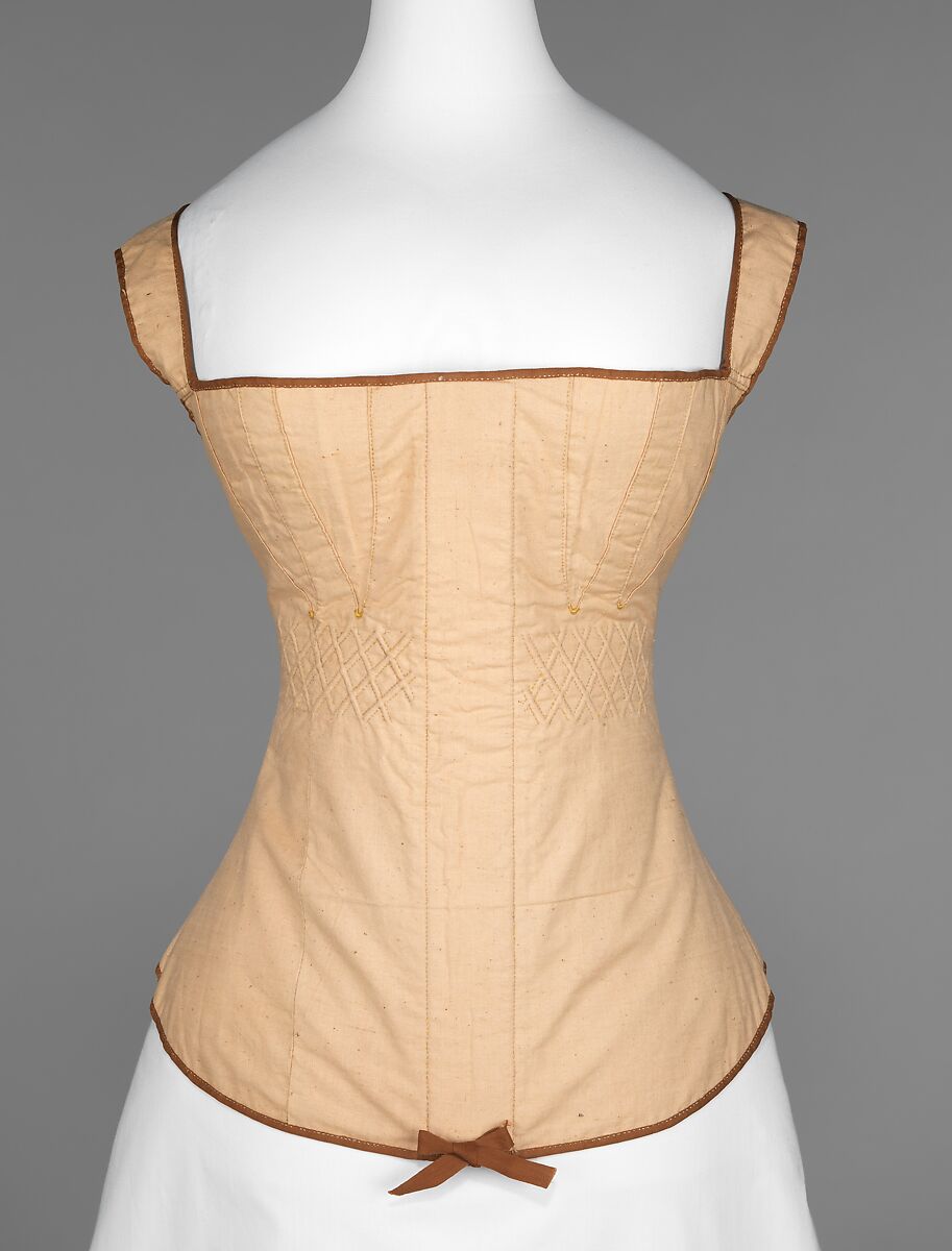 The Metropolitan Museum of Art on X: In the eighteenth century, the corset  imposed a conical configuration to the upper torso.    / X