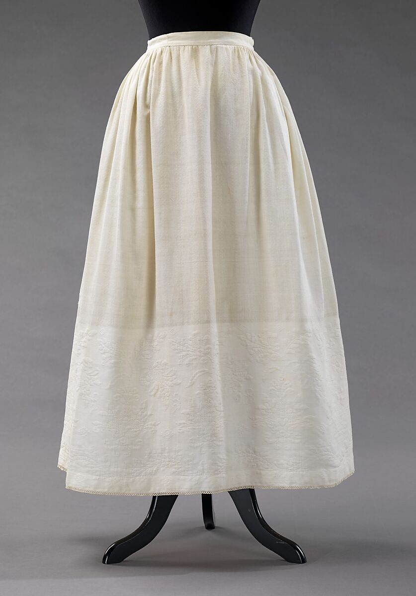 Petticoat, cotton, American 