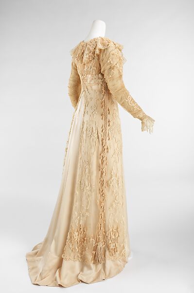 Promenade dress, House of Paquin (French, 1891–1956), silk, cotton, French