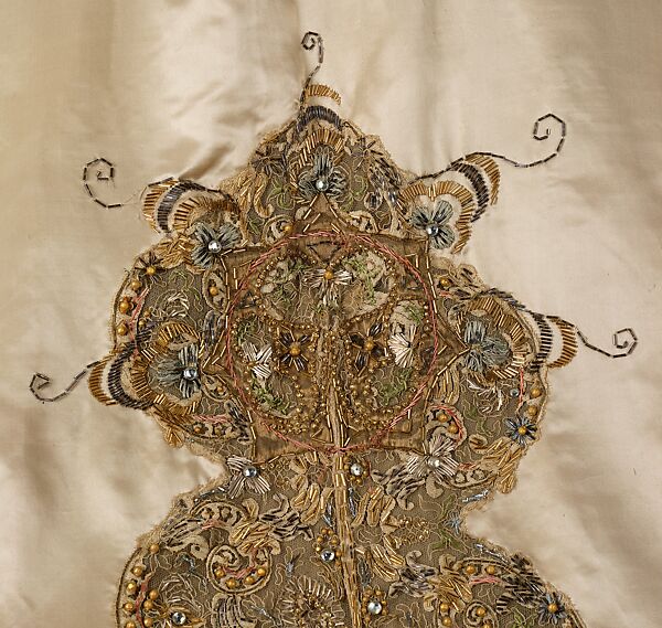 Ball gown, House of Worth (French, 1858–1956), silk, rhinestones, metal, French