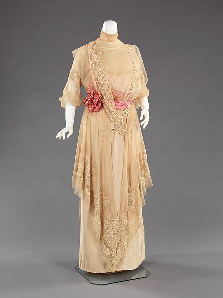 Dress, House of Paquin (French, 1891–1956), silk, French 