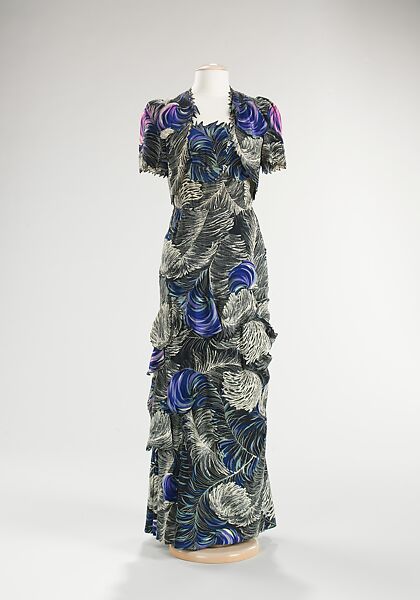 Evening ensemble, Henri Bendel (American, founded 1895), silk, American 