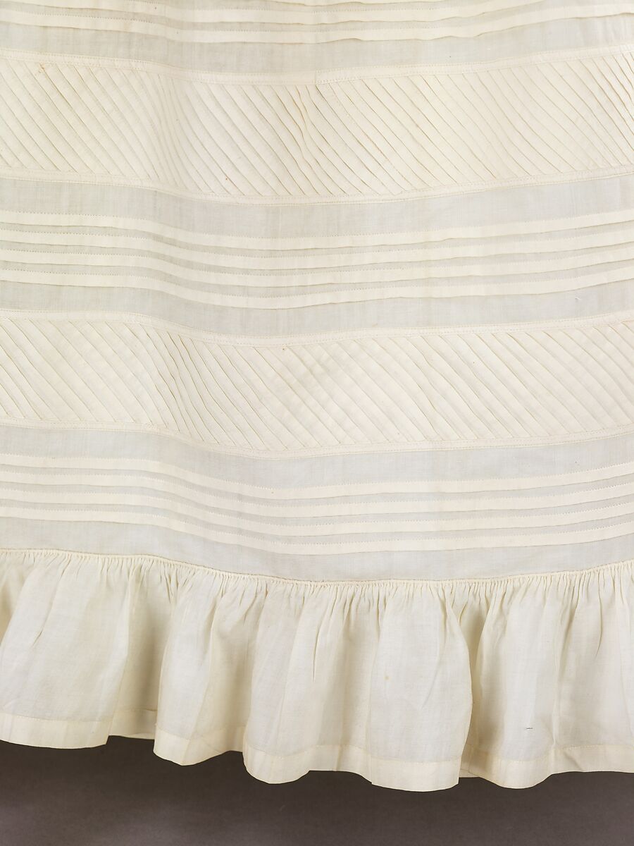 Petticoat, cotton, American