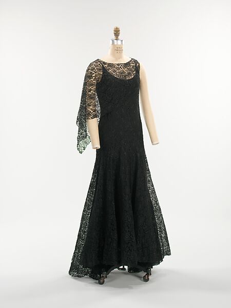 chanel black gown