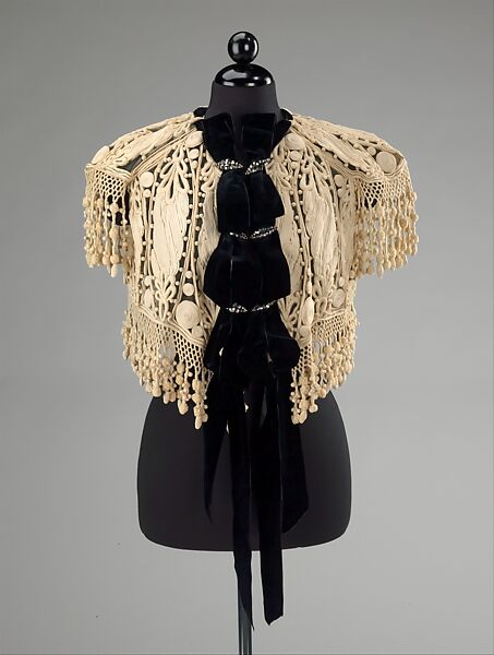 Afternoon jacket, Jacques Doucet (French, Paris 1853–1929 Paris), silk, cotton, metal, wood, French 