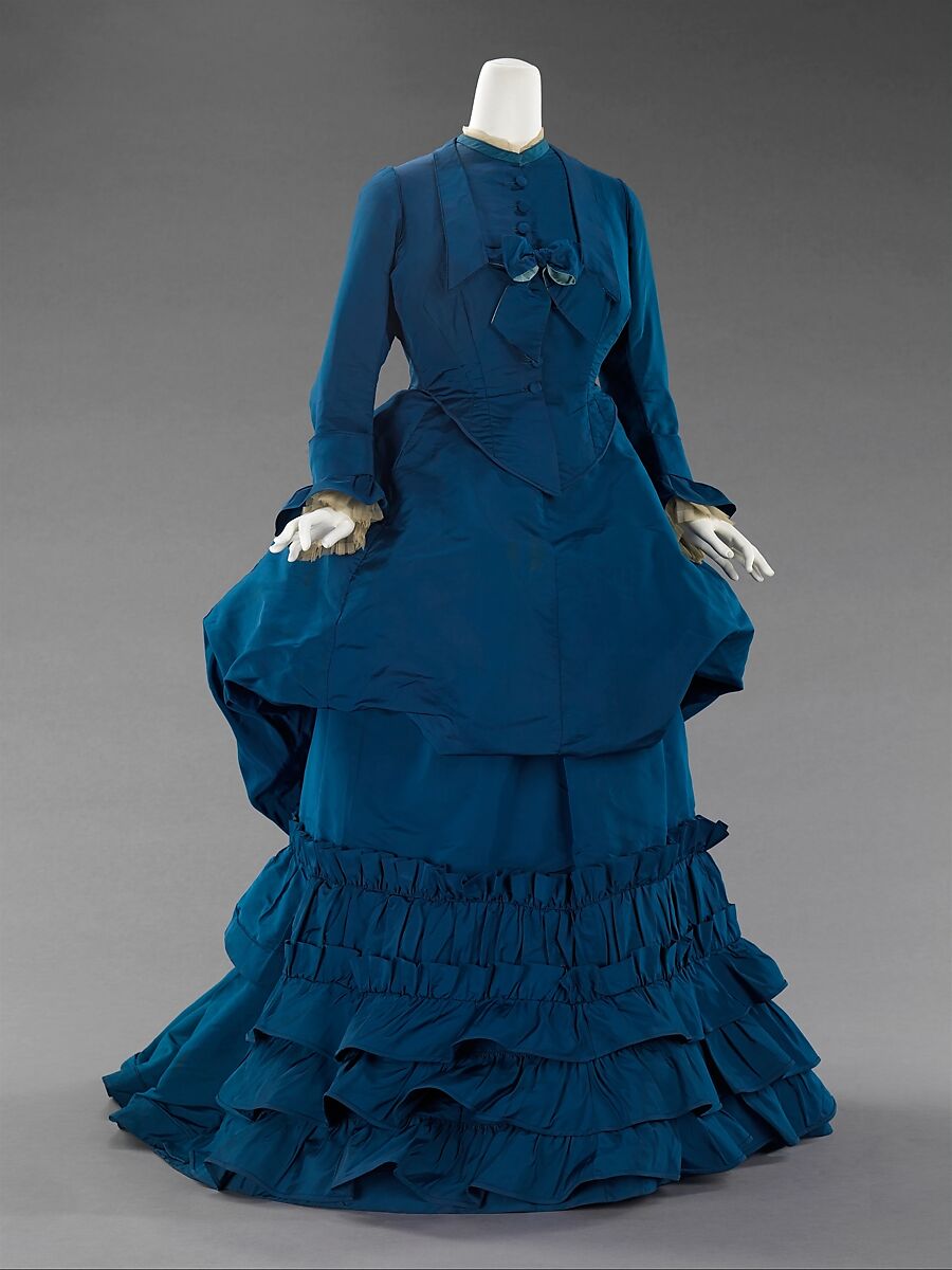 Afternoon dress, House of Worth (French, 1858–1956), silk, French 