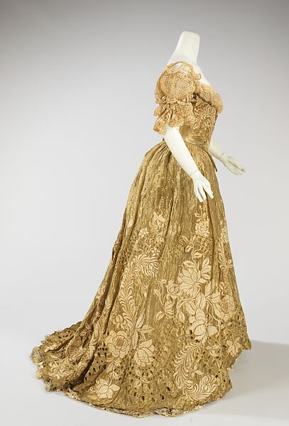 Ball gown, Jacques Doucet (French, Paris 1853–1929 Paris), silk, metal, linen, French