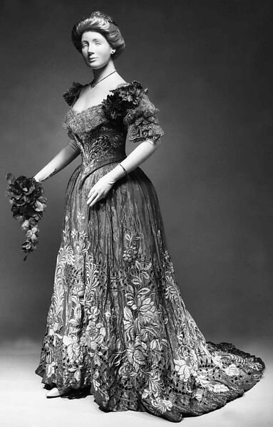 Ball gown, Jacques Doucet (French, Paris 1853–1929 Paris), silk, metal, linen, French
