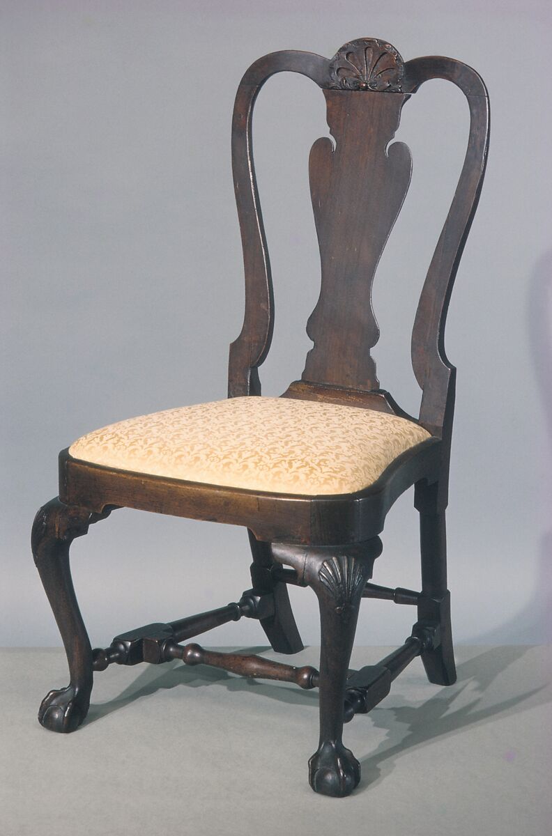 Side Chair, Walnut, maple, white pine, American
