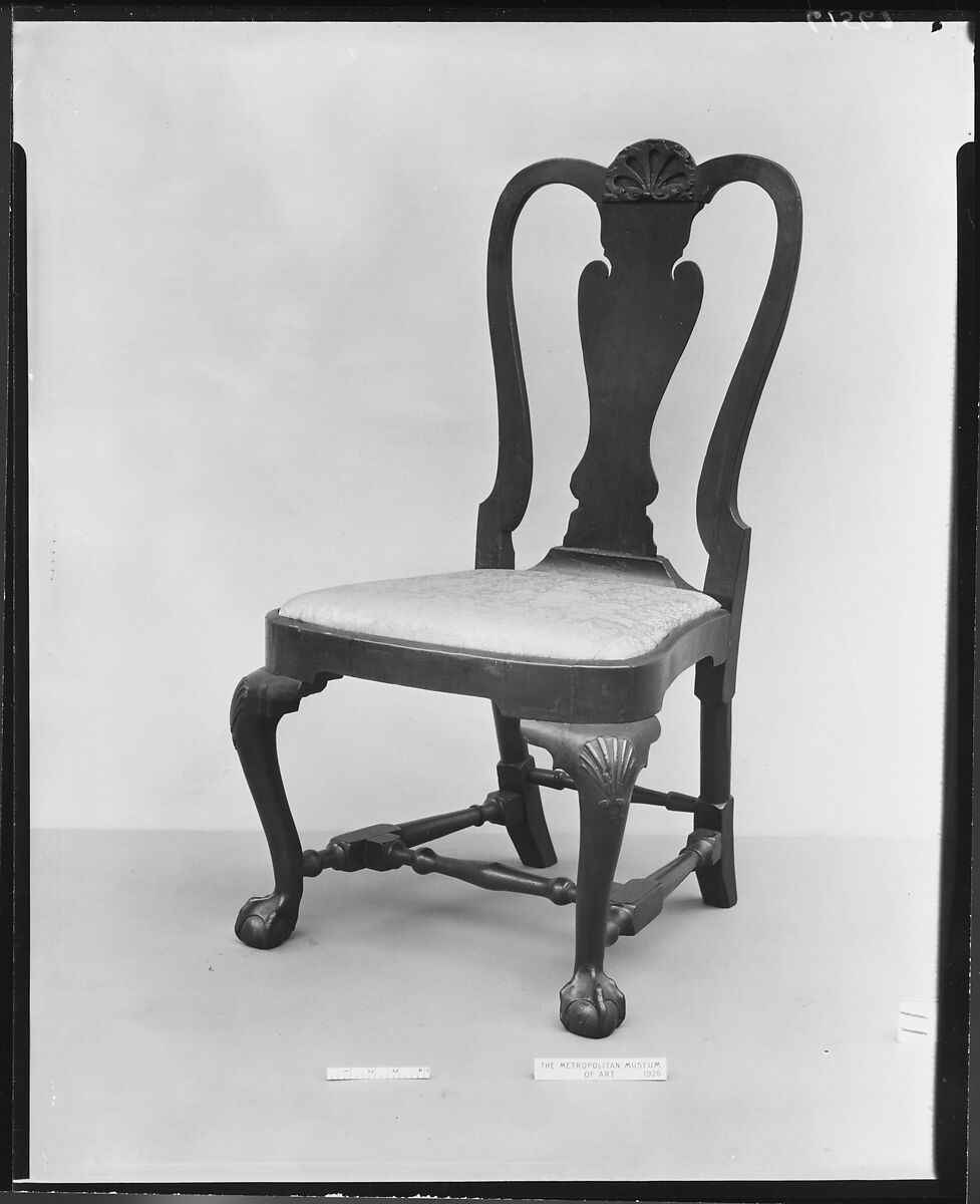 Side Chair, Walnut, maple, white pine, American