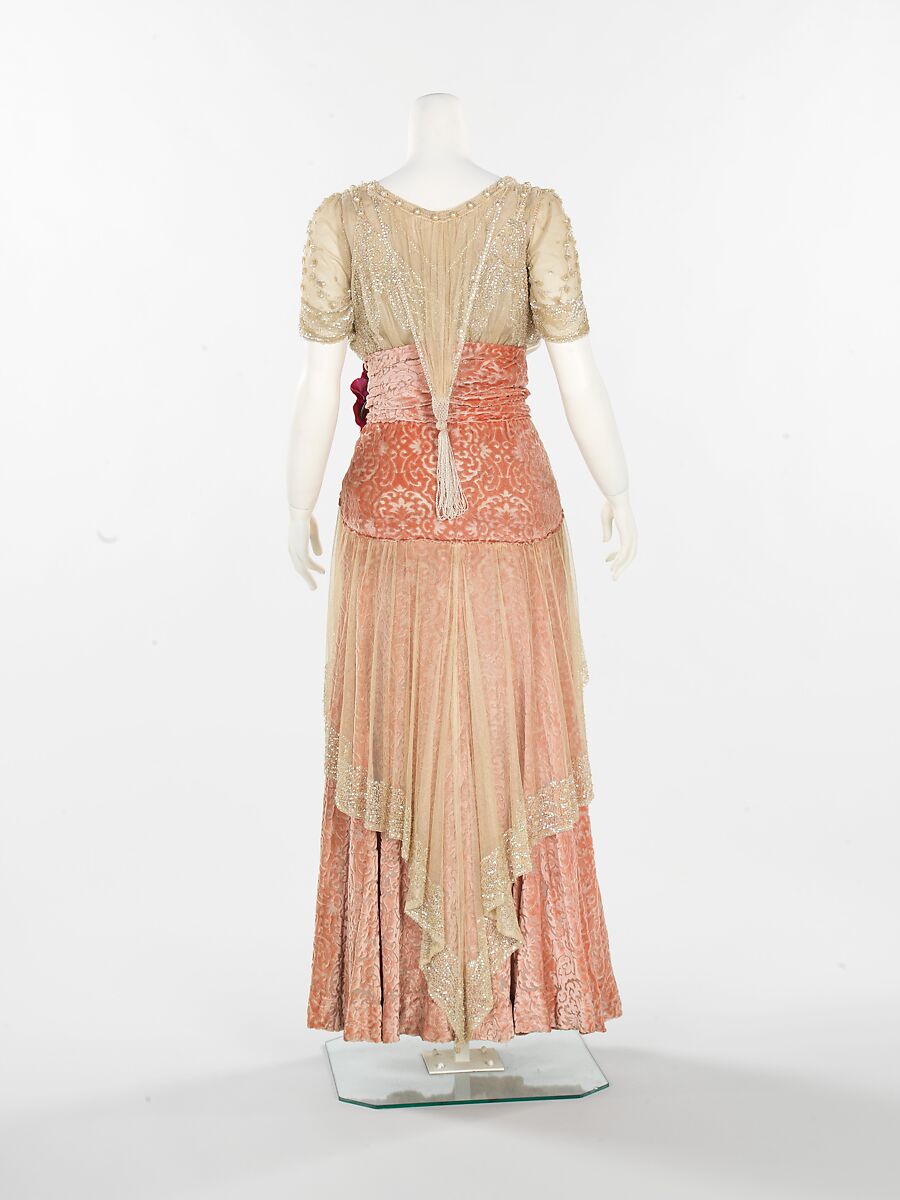 Evening dress, Herbert Luey (American, Northfield, Massachusetts 1860–1916 Brooklyn), silk, American