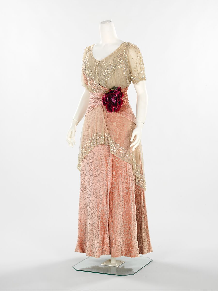 Evening dress, Herbert Luey (American, Northfield, Massachusetts 1860–1916 Brooklyn), silk, American 