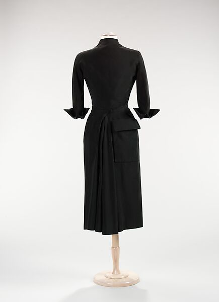 Cocktail dress, Attributed to Jean Dessès (French (born Egypt), Alexandria 1904–1970 Athens), silk, French
