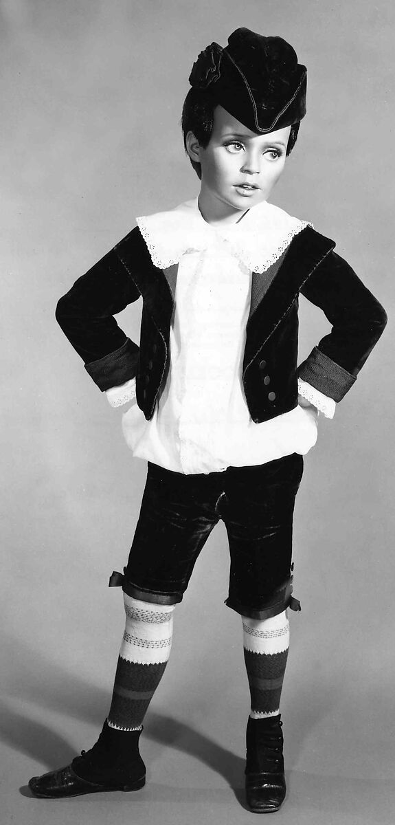 Ensemble, silk, cotton, leather, metal, wood, American