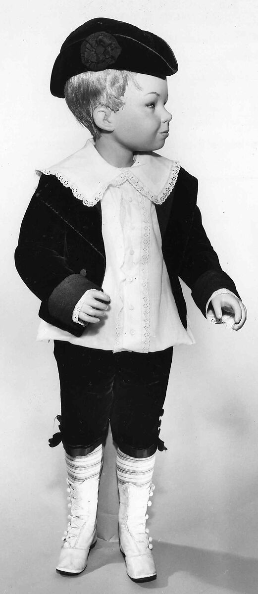 Ensemble, silk, cotton, leather, metal, wood, American