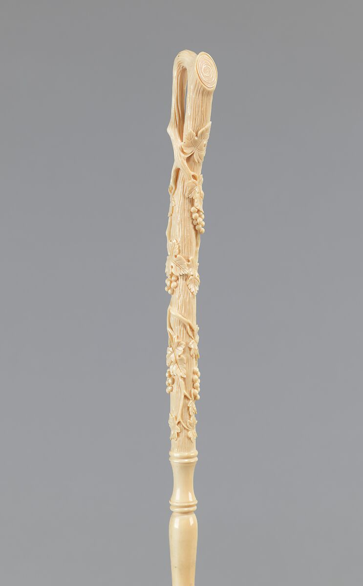 Parasol, silk, metal, ivory, French