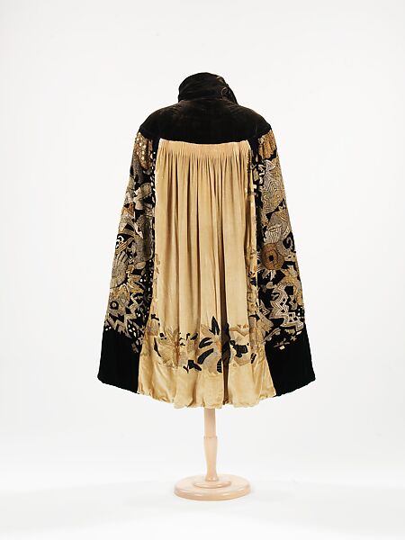 Evening cape, Myrbor (French, 1922–1936), silk, metal, French