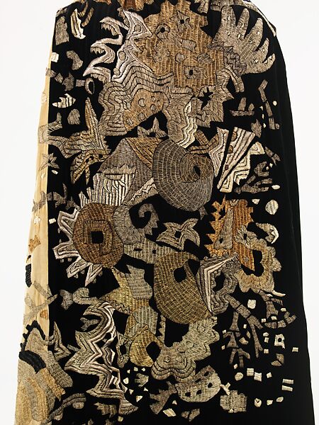 Evening cape, Myrbor (French, 1922–1936), silk, metal, French