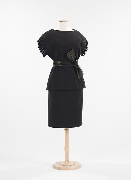 Dress, House of Givenchy (French, founded 1952), wool, French 