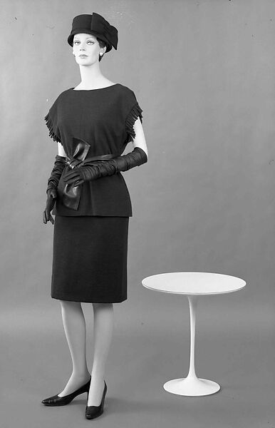 Dress, House of Givenchy (French, founded 1952), wool, French