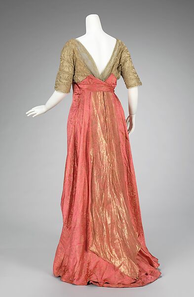 Evening dress, Mrs. Osborn Company (American), silk, metal, American