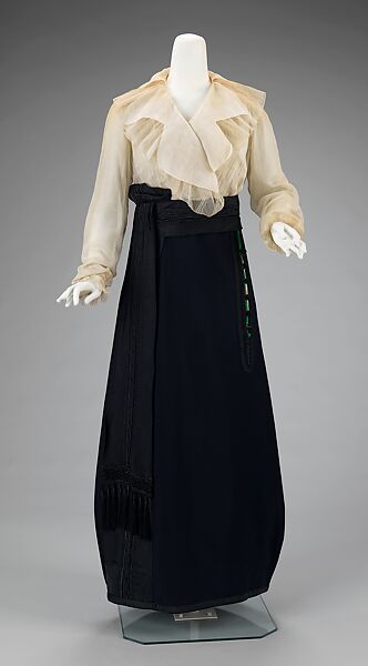 Suit, Lucile Ltd., New York (American, 1910–1932), wool, silk, metal, American