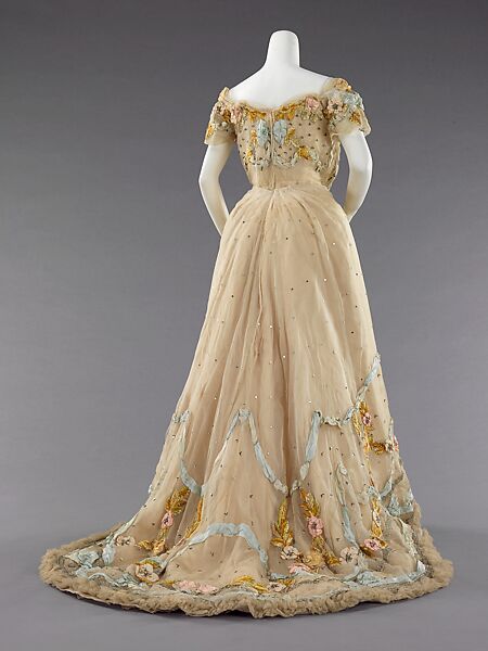 Ball gown, Jacques Doucet (French, Paris 1853–1929 Paris), silk, metal, French
