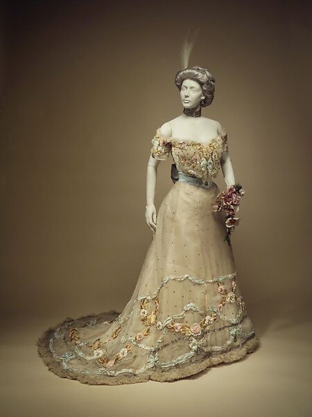 Ball gown, Jacques Doucet (French, Paris 1853–1929 Paris), silk, metal, French