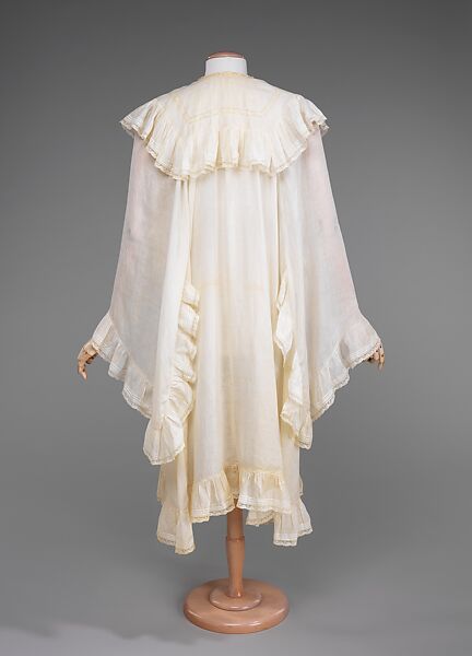 Dressing gown, cotton, French