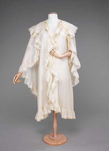 Dressing gown, cotton, French 