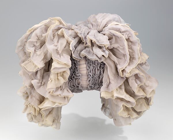 Evening muff, silk, probably French 