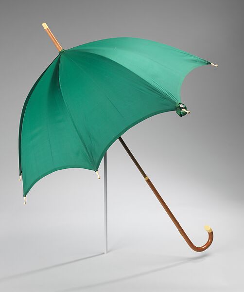 Umbrella, Mark W. Cross (American, 1845–1997), silk, metal, wood, ivory, composition, American 