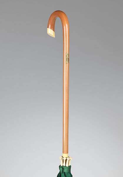 Umbrella, Mark W. Cross (American, 1845–1997), silk, metal, wood, ivory, composition, American
