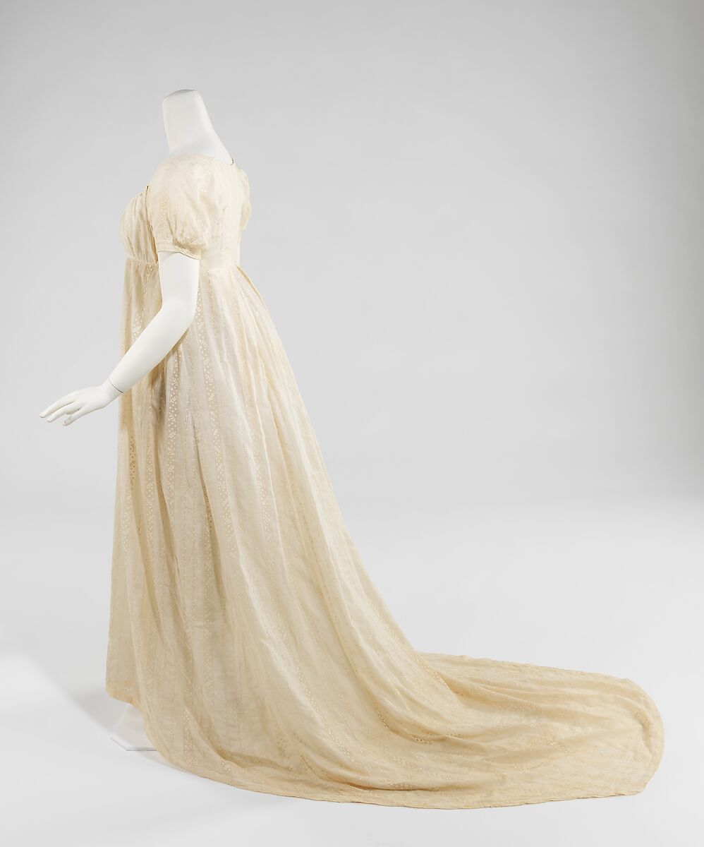 Dress, cotton, linen, American