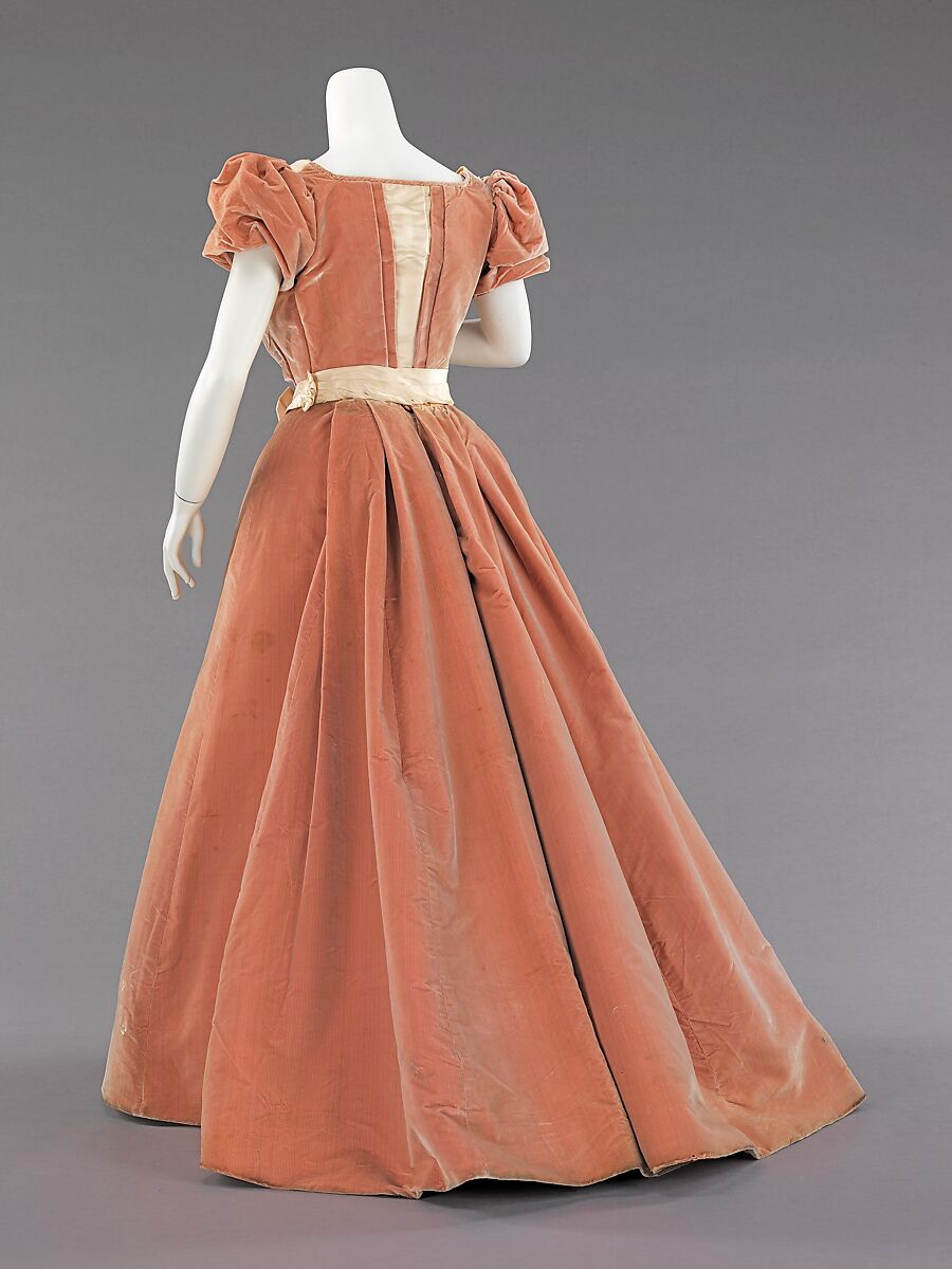 Evening dress, Rouff (French, 1844–1914), silk, French