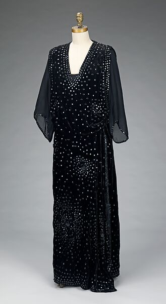 Dinner dress, House of Worth (French, 1858–1956), silk, synthetic, French 